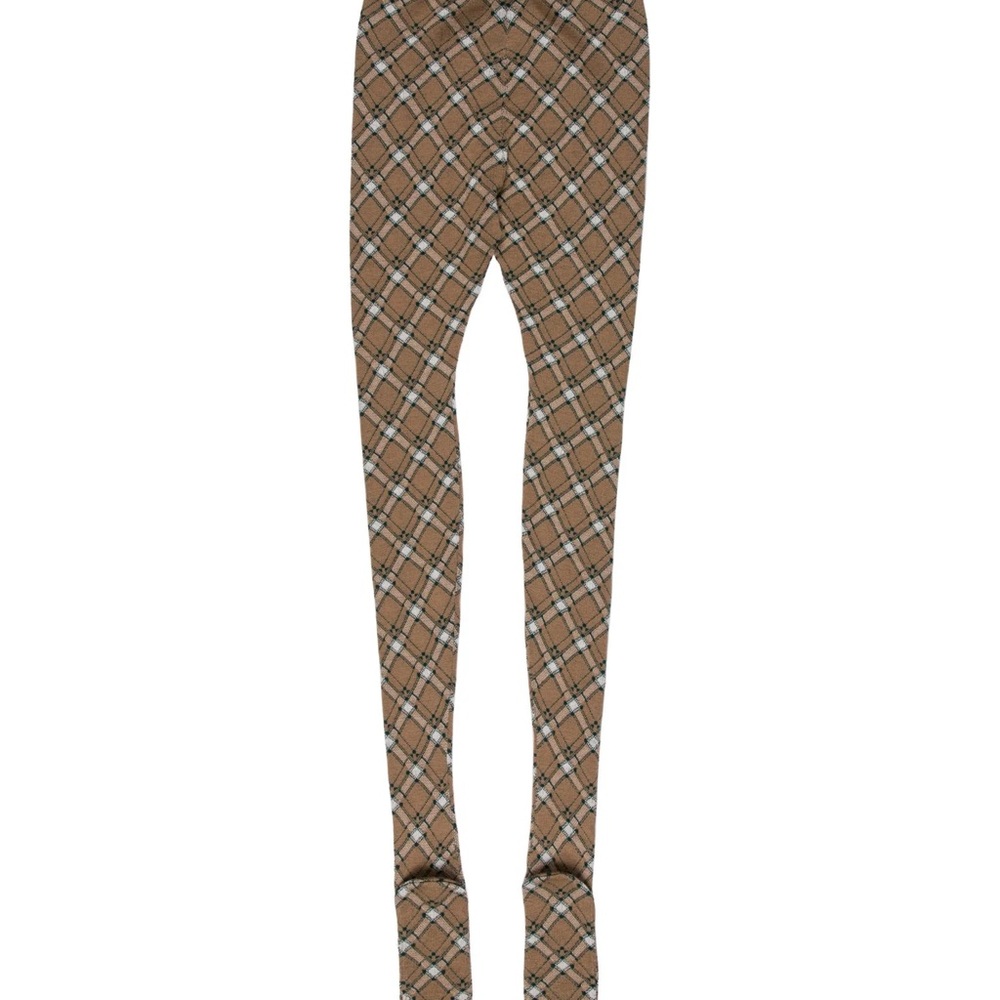 BRAND NEW Miu Miu Brown Plaid Tights 100% Authentic